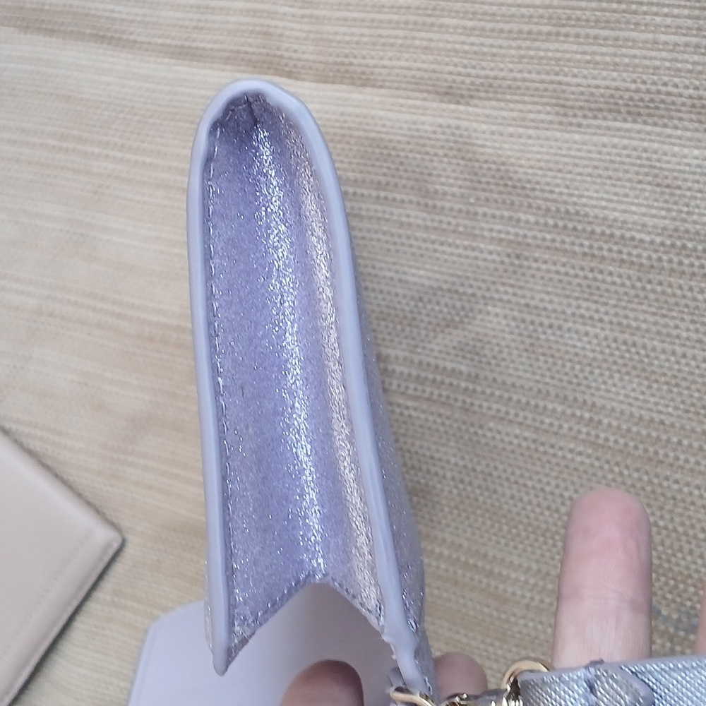 Kate Spade Glitter Sparkling Purple Wallet Wristlet - Picture 10 of 15